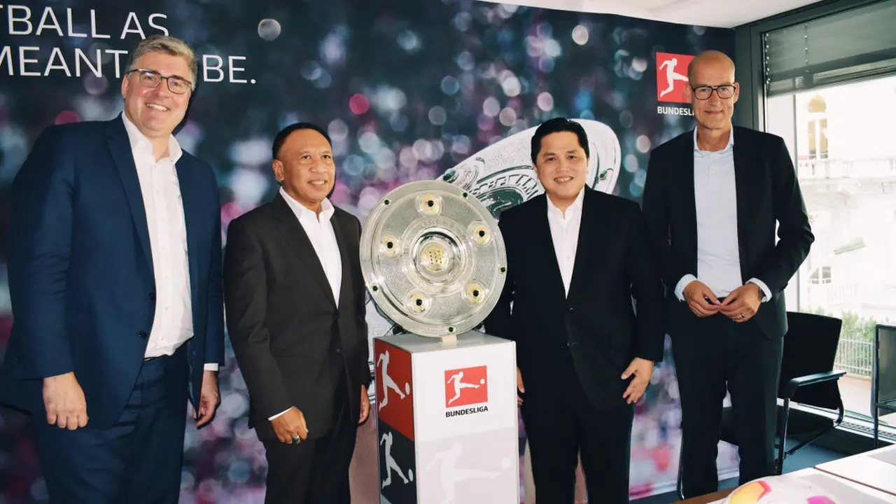 Ketua PSSI, Erick Thohir dan Wakil Ketua PSSI, Zainudin Amali, mengunjungi Federasi Sepak Bola Jerman (DFB).