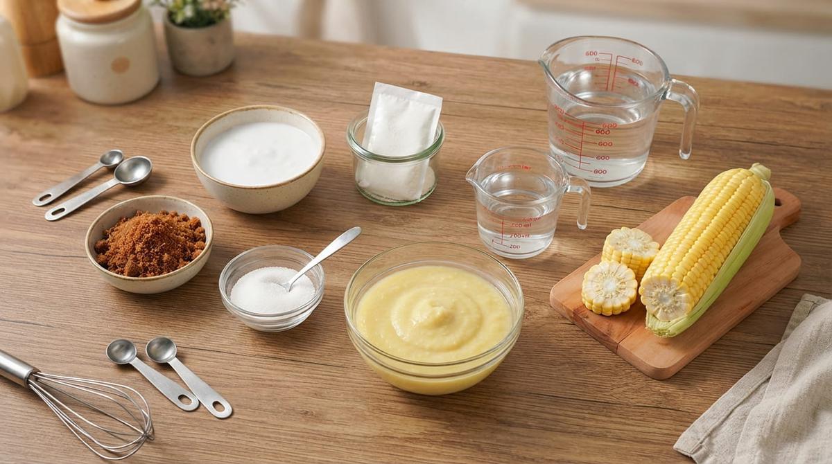 Resep Puding Jagung Santan dengan Saus Gula Merah