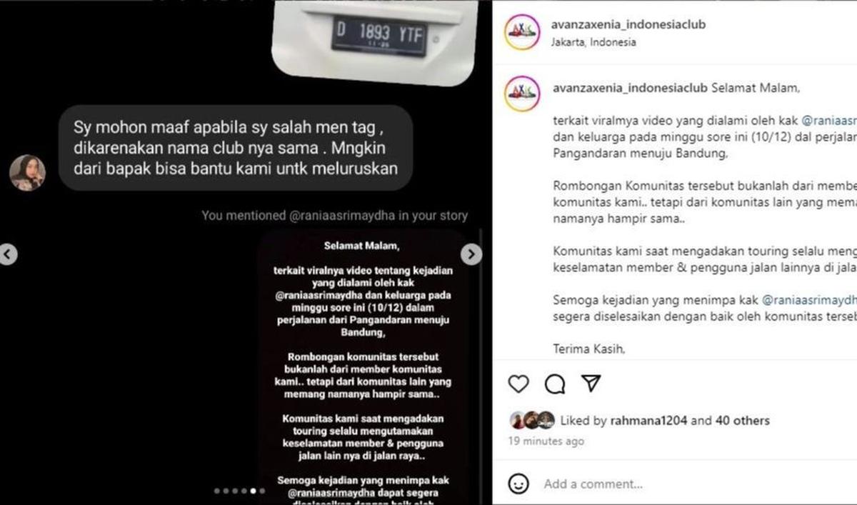 Sejak kasus ini viral semalam, kami sudah berkomunikasi dengan korban untuk menjelaskan bahwa AXIC klub yang berbeda ddengan AXCI (pelaku).