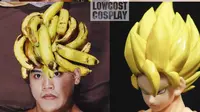 7 Potret Cosplay Low Budget Pakai Pisang Ini Kocak, Kreatif Banget (sumber: Instagram.com/lowcost_cosplay)