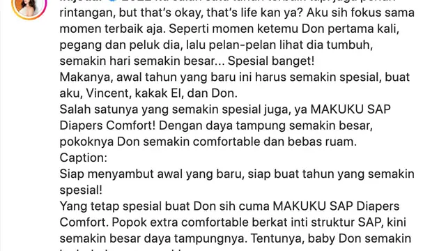 Unggahan Jessica Iskandar. (Foto: Dok. Instagram terverifikasi @inijedar)