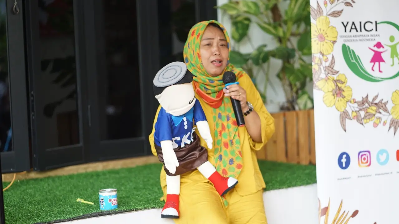 Ilustrasi mendongeng.