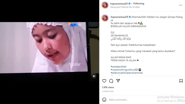 Annisa Trihapsari (Foto: Instagram/@hapsarianissa29)