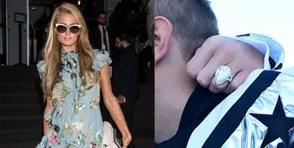 Chris Zylka melamar Paris Hilton di awal tahun dengan sebuah cincin seharga hampir Rp27 miliar.(Getty Images/Cosmopolitan)