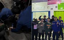 Pria Ini Kewalahan saat Kunci Motornya Jatuh ke Got, Aksi Damkar Datang Beri Bantuan Tuai Pujian