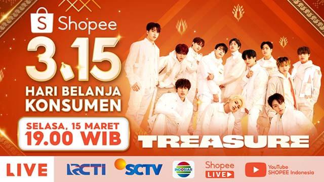 Besok, Shopee Hari Belanja Konsumen TV Show Datangkan TREASURE, Dita Karang dan Deretan Artis Lokal Ternama!