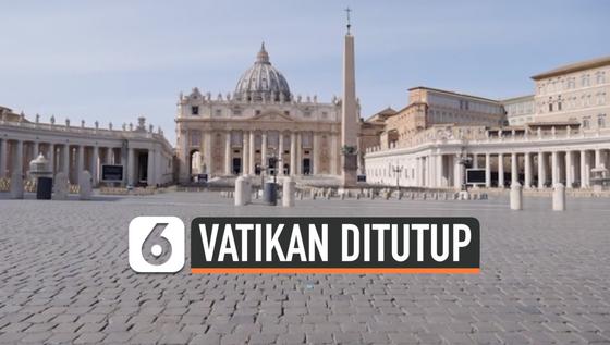 VIDEO: Cegah Penyebaran Corona, Vatikan Ditutup untuk Wisatawan