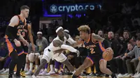 Duel seru NBA 2022/2023 antara Knicks melawan Lakers (AFP)
