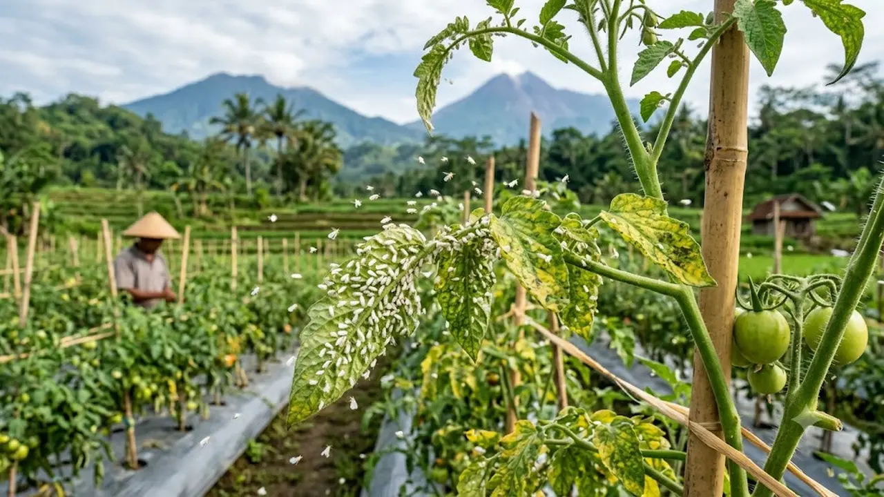 Cara Mengusir Kutu Kebul pada Tanaman Tomat dengan Bahan Dapur