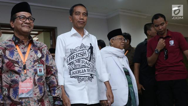 Jokowi-Maruf Amin Daftar Capres Pilpres 2019