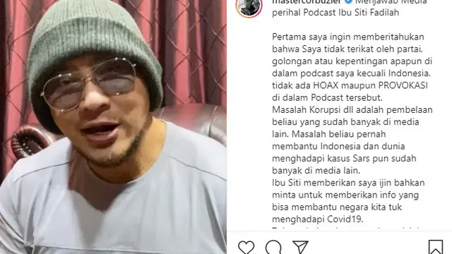Klarifikasi Deddy Corbuzier (Instagram)