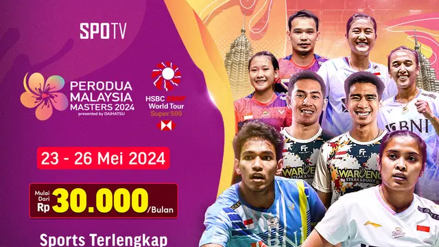 Jadwal Live Streaming Malaysia Masters 2024 di Vidio Pekan Ini, 23-26 ...