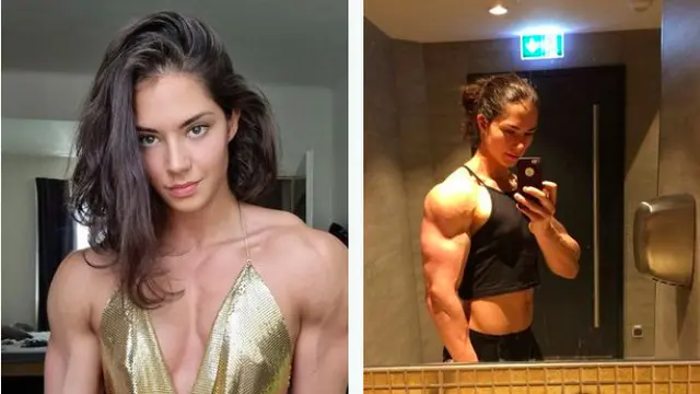 Wanita cantik miliki tubuh super kekar jadi viral