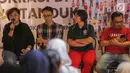 Anita Wahid Gusdurian berbicara dalam konferensi pers bertajuk Demokrasi di Ujung Tanduk, Jakarta, Minggu (15/9/2019). Konferensi pers ini diadakan dalam rangka peringatan Hari Demokrasi Internasional. (Liputan.com/Faizal Fanani)
