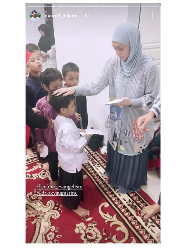 6 Momen Ulang Tahun Celine Evangelista Ke-30, Bareng Anak Yatim dan Pakai Hijab