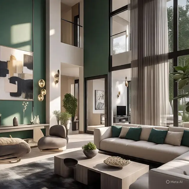 Inspirasi Cat Rumah Warna Ijo Tosca dan Cream untuk Kesan Cerah