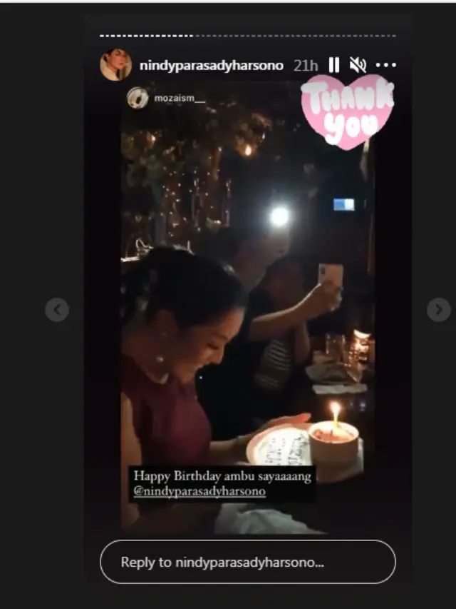 Nindy Ayunda rayakan uang tahun tanpa suami yang tertangkap narkoba