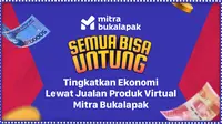 Sharing session Tingkatkan Ekonomi Lewat Jualan Produk Virtual Mitra Bukalapak di Vidio.