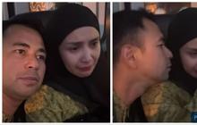 Tangis Nagita Slavina Pecah Jelang Naik Pesawat ke Tanah Suci, Raffi Ahmad Cium & Tenangkan Sang Istri