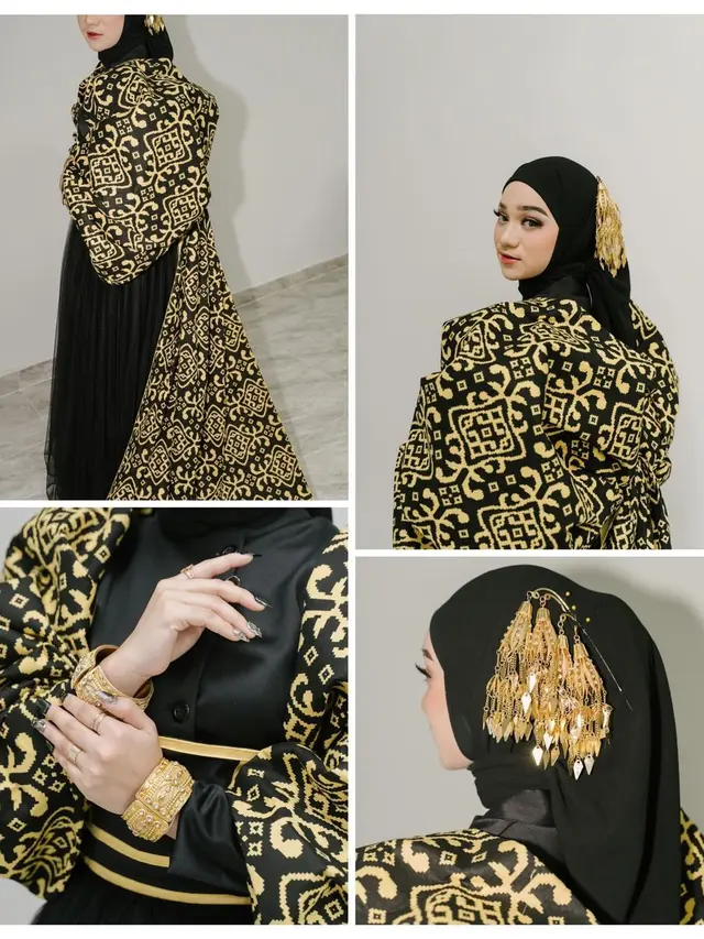 6 Adu Gaya Hijab Tiara Andini dan Nabila Taqqiyah Tampil di Pembukaan PON 2024, Kompak Berbusana Etnik Serba Hitam