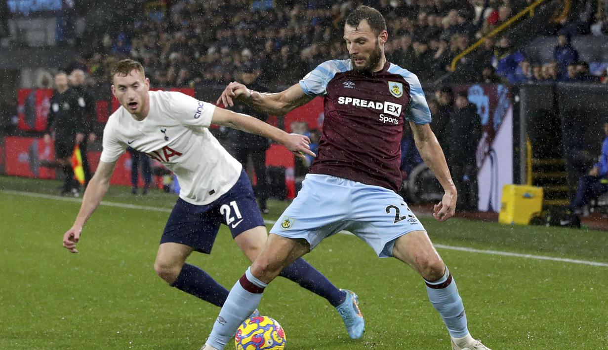Berkat hasil ini, Tottenham pun harus puas tertahan di peringkat delapan klasemen dengan poin 39. Sementara itu, Burnley naik ke peringkat 18 dengan poin 20. (Ian Hodgson/PA via AP)