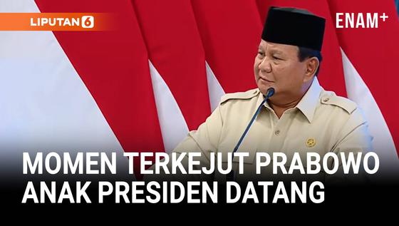 Terkejut! Momen Prabowo Tak Sadar Anak Presiden Datang Hingga Lupa Disapa: Bisa Naik Pangkat