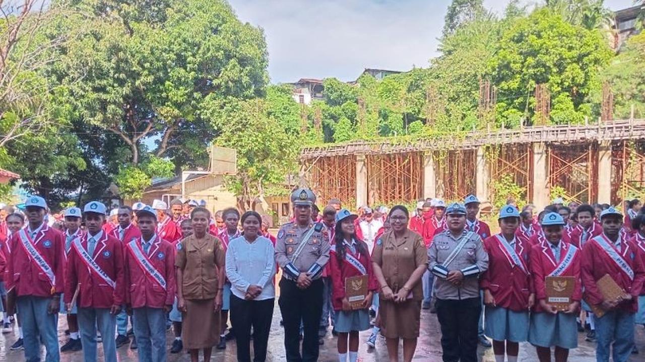Tahukah Kamu? Police Go to School Polresta Jayapura Kota Gencarkan Edukasi Tertib Lalu Lintas