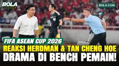 Reaksi John Herdman dan Tan Cheng Hoe di Bench Saat Indonesia vs Malaysia Berakhir 0-0