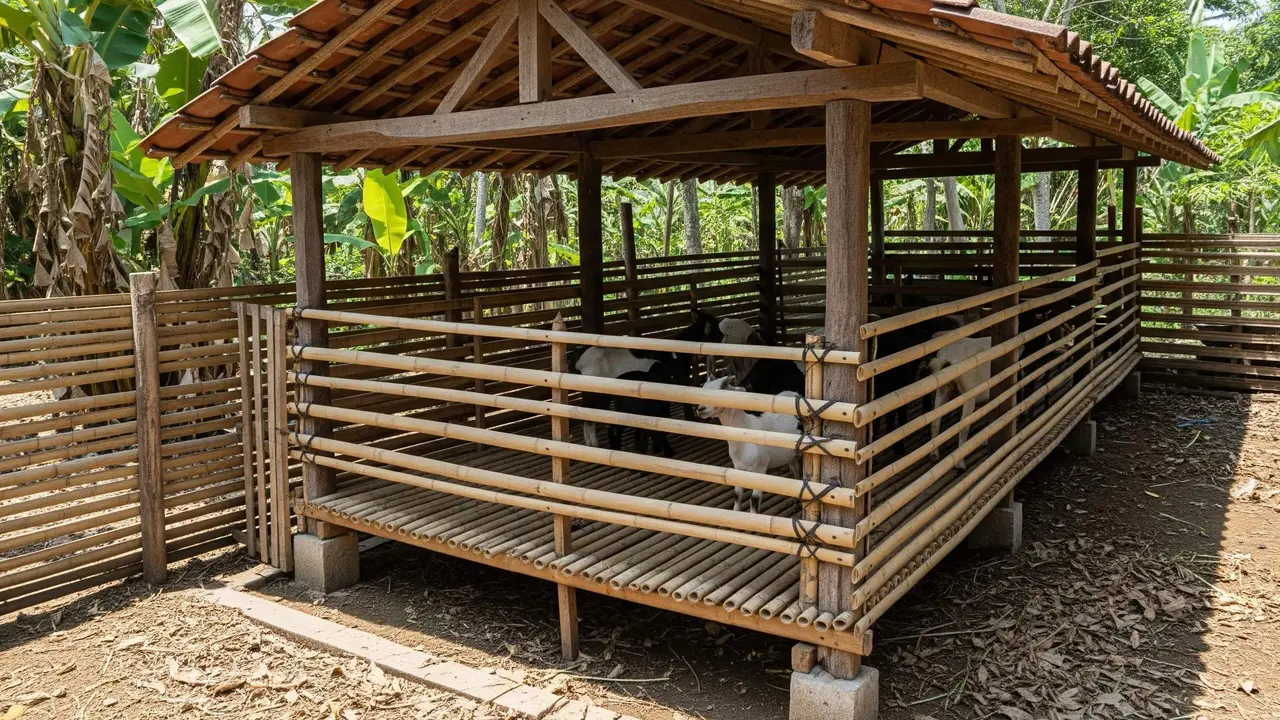 Trik Bikin Kandang Kambing Minimalis di Lahan Sempit