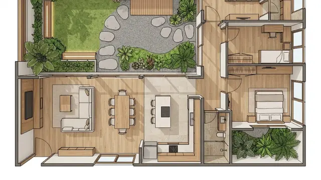 Rumah 3 Kamar dengan Kamar Utama yang Lebih Privat