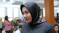 Istri Aldi Taher, Georgia Aisyah menjalani sidang cerai perdana di Pengadilan Agama Jakarta Pusat, Senin (20/11/2017). (Herman Zakharia/Liputan6.com)