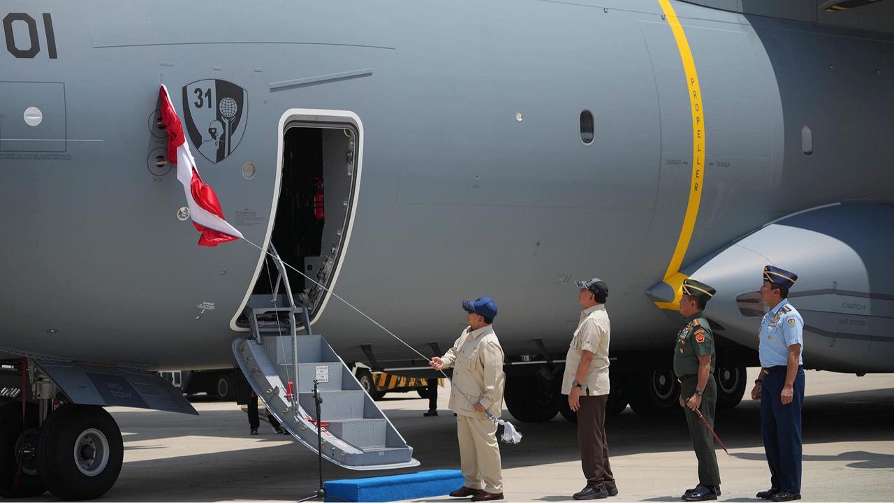 FOTO: Presiden  Prabowo Resmikan A400M, Pesawat Jumbo Baru TNI AU