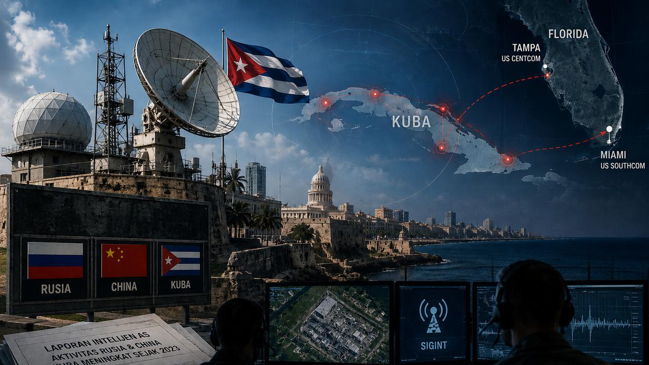Rusia dan China Perluas Operasi Intelijen di Kuba Pantau Militer AS, Washington Siaga Penuh