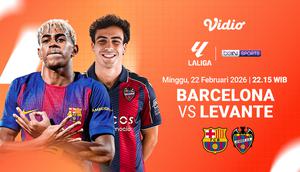 Jadwal Pertandingan  LaLiga Barcelona vs Levante