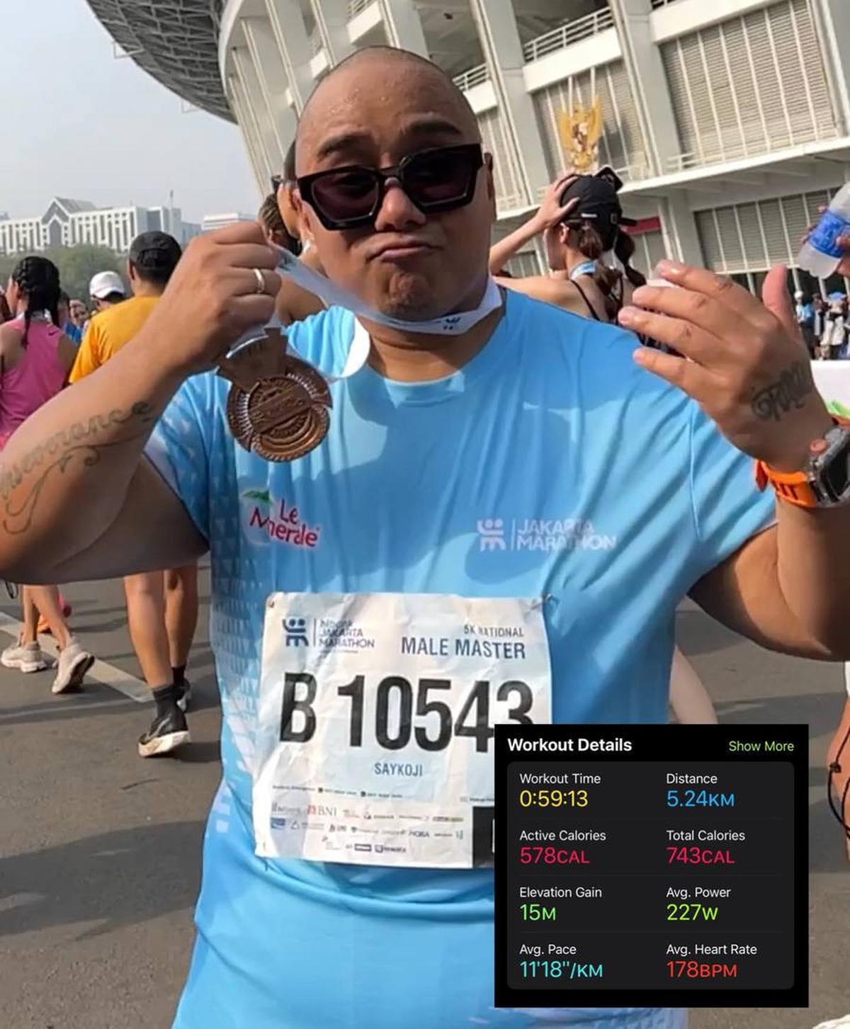 Finish di 59 Menit 13 Detik