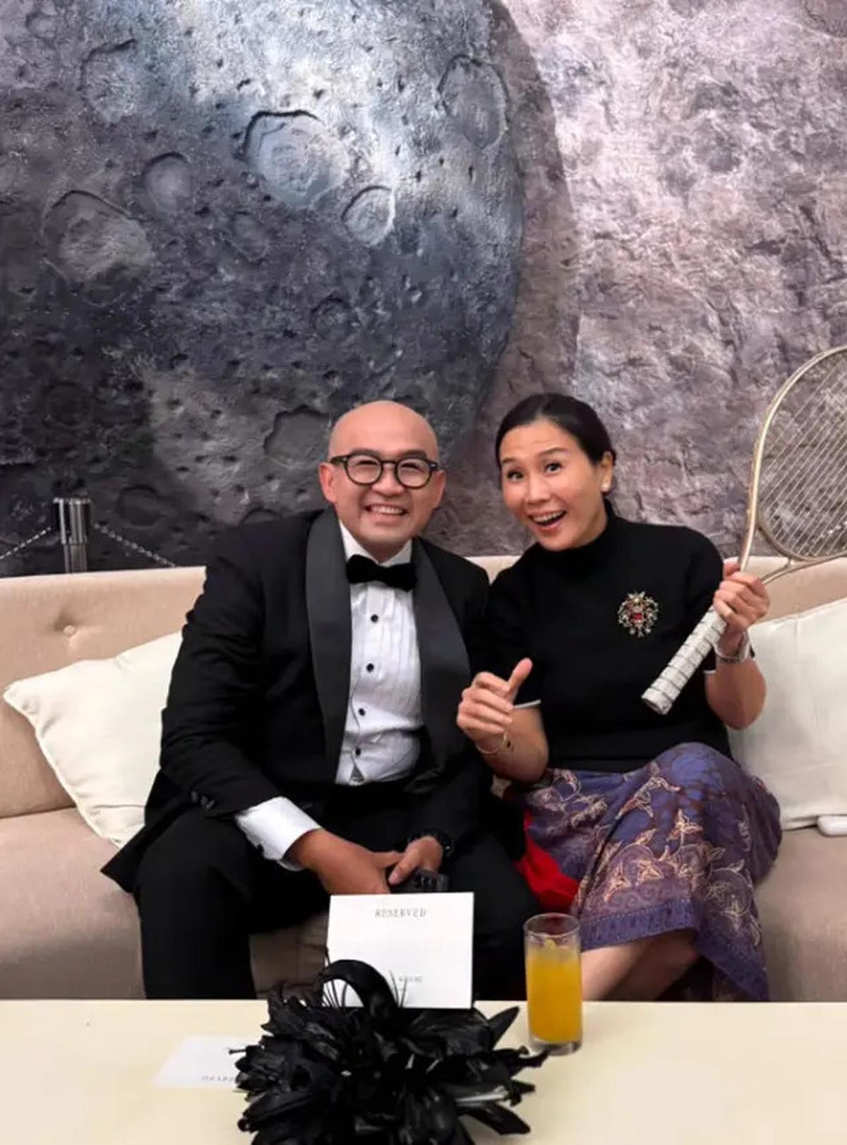Foto Veronica Tan di Resepsi Luna Maxime, Tampil Elegan dengan Outfit Minimalis