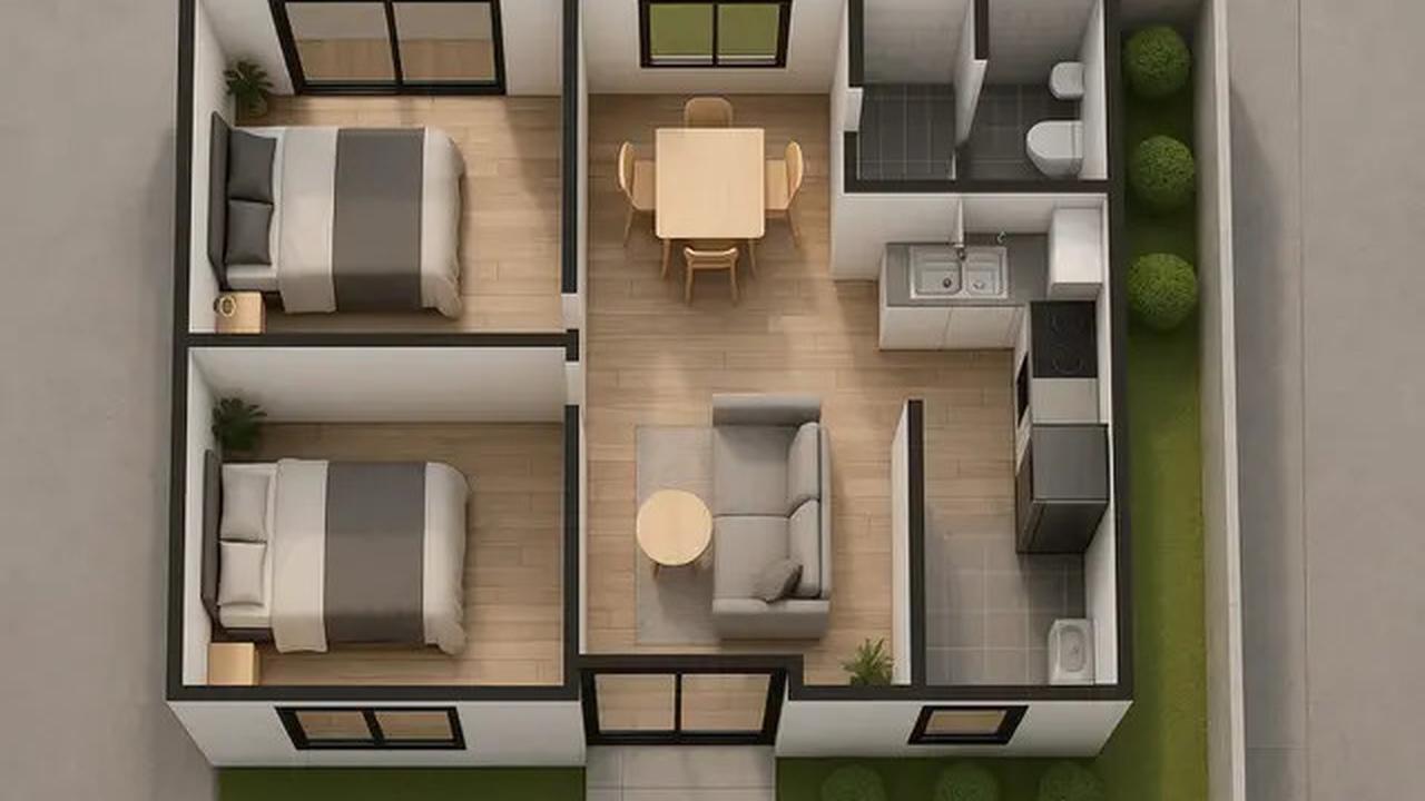 7 Model Rumah Sederhana Minimalis 6x12 dengan 2 Kamar, Nyaman untuk Keluarga Kecil