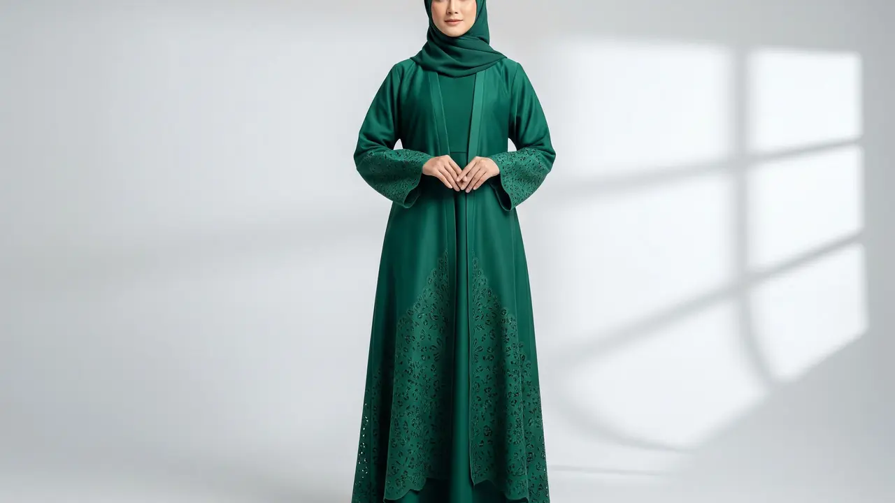 Gamis Abaya Modern Terbaru Elegan untuk Acara Keluarga