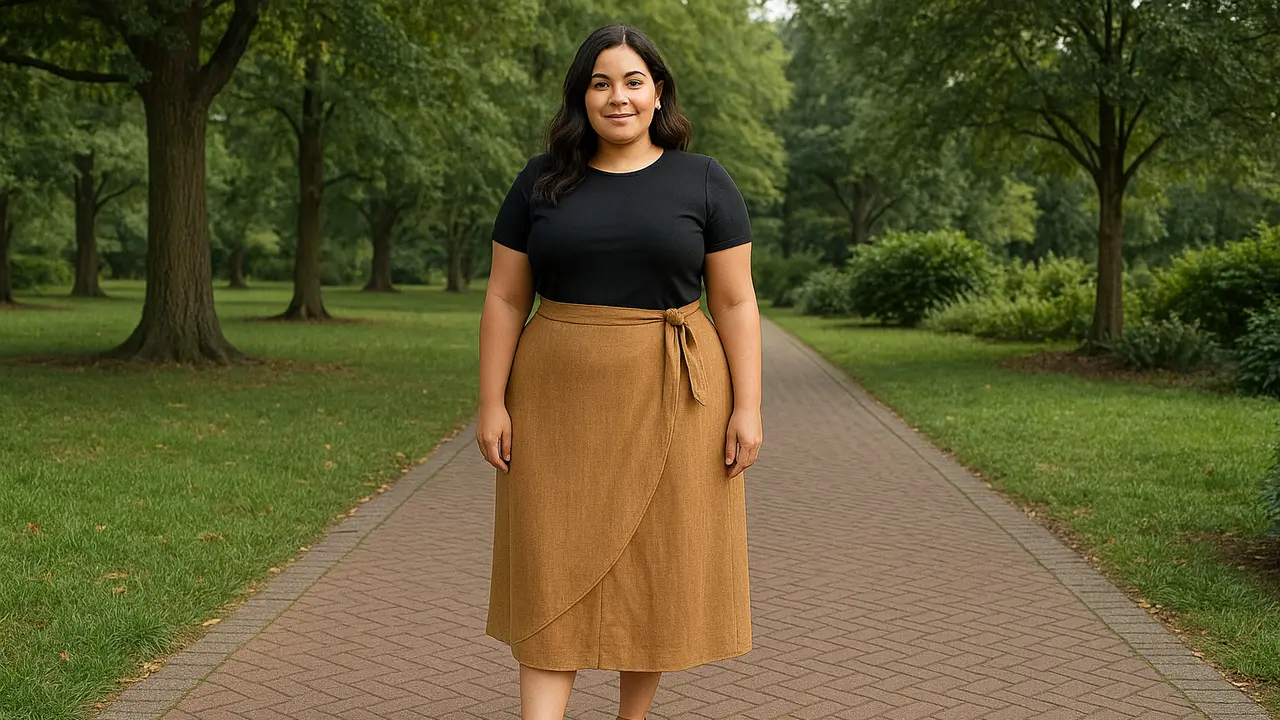 6 Contoh Rok Panjang untuk Orang Plus Size dan Tidak Terlalu Tinggi