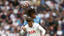 Meski kalah dalam penguasaan bola, serangan-serangan Tottenham nyatanya lebih berbahaya ketimbang Manchester City. (Foto: AP/Ian Walton)