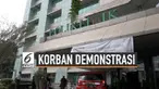 Mahasiswa Al-Azhar dirawat di rumah sakit Pelni. Kepalanya retak dan alami patah tulang  saat ikuti demonstrasi di DPR hari Selasa (24/9/2019).