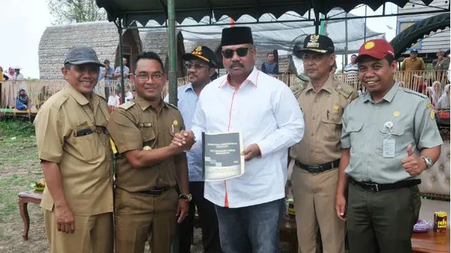 Danau Semayang Disulap Jadi Sawah