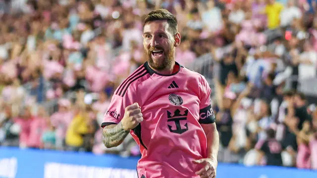 Foto: Momen Lionel Messi Cetak Hattrick Dalam Waktu 11 Menit, Inter Miami Sabet Trofi Supporter Shield