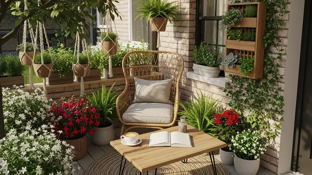 Konsep Bagian Depan Rumah yang Enak Buat Santai dan Ngopi dengan Tenang (Image by Gemini AI)
