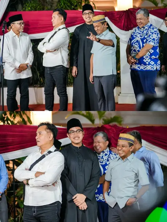 Melengkapi outfit santunnya, Kaesang Pangarep mengenakan sneakers lokal merek Kanky. [@psi_id]