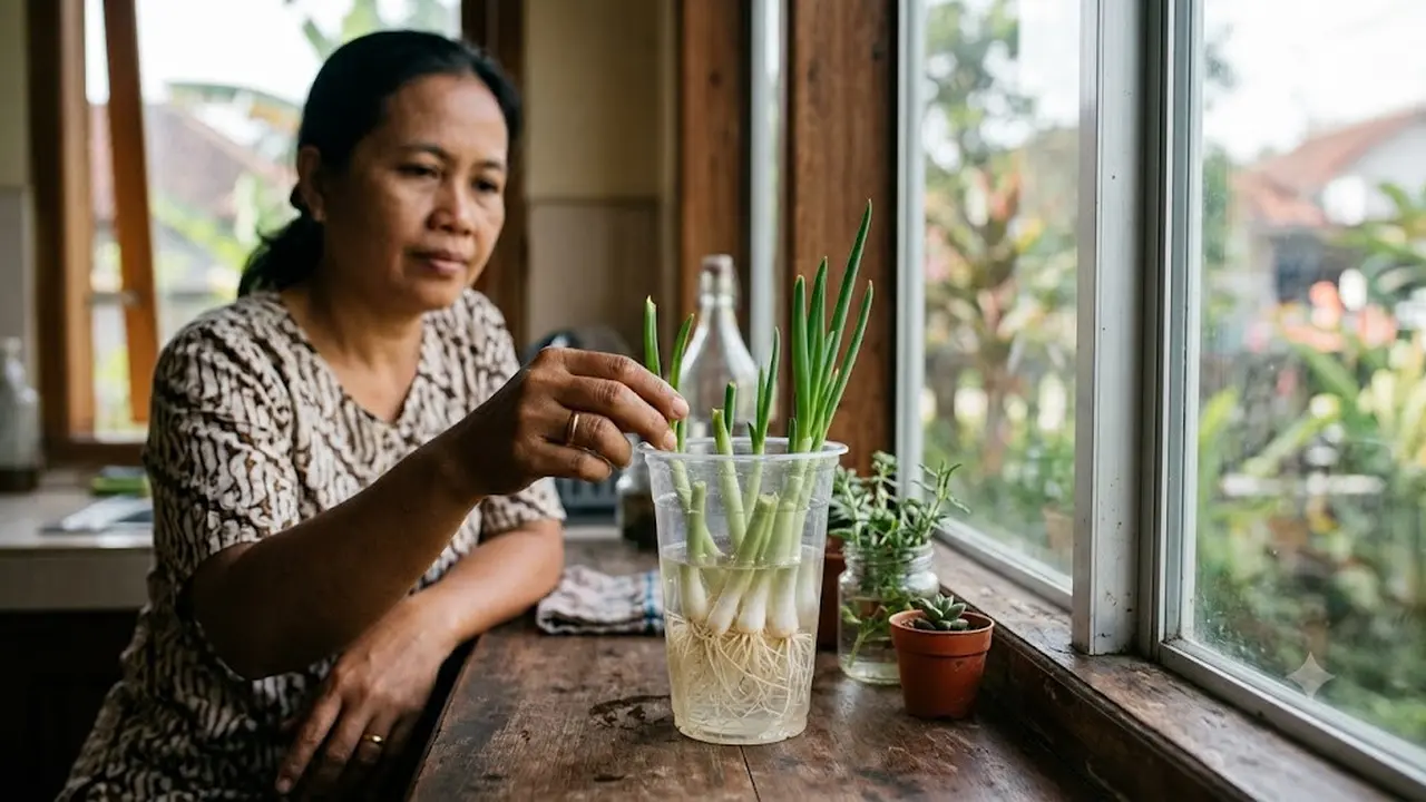 Regrow Daun Bawang
