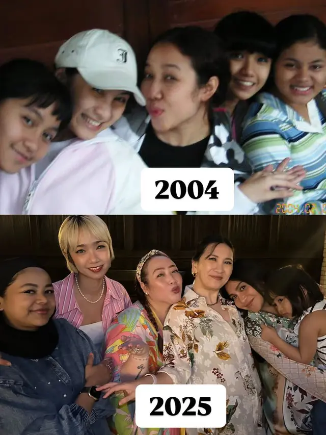Beda Penampilan Pemain \'DI SINI ADA SETAN\' Dulu vs Sekarang. (instagram/tisats)