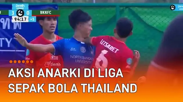 Sepak bola sejatinya adalah permainan bola dari kaki ke kaki. Tak jarang situasi memanas jadi adu otot karena tak terima perlakuan lawan. Seperti yang terjadi di kasta ketiga Liga Thailand berikut ini, diwarnai insiden pemukulan.