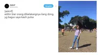 Minta Orang di Belakangnya Hilang, 7 Foto Editan Cewek Ini Hasilnya Kocak