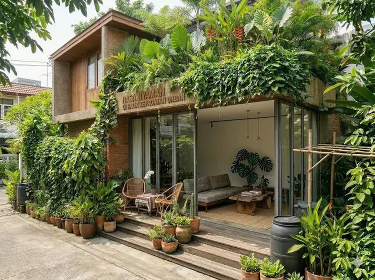 5 Contoh Rumah Tipe 21 dengan Rooftop Hijau yang Nyaman dan Estetis